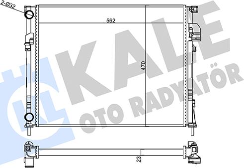 KALE OTO RADYATÖR 356890 - Motor Su Radyatörü parcadolu.com