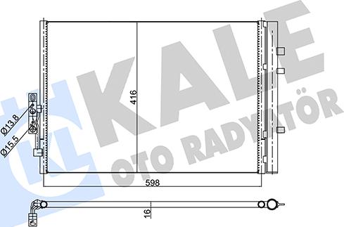 KALE OTO RADYATÖR 350540 - Klima Radyatörü / Kondansatör parcadolu.com