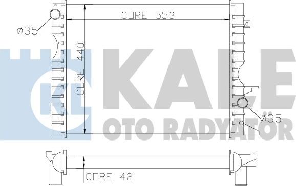 KALE OTO RADYATÖR 350600 - Motor Su Radyatörü parcadolu.com