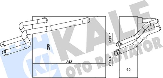 KALE OTO RADYATÖR 350060 - Evaporatör, Klima Sistemi parcadolu.com