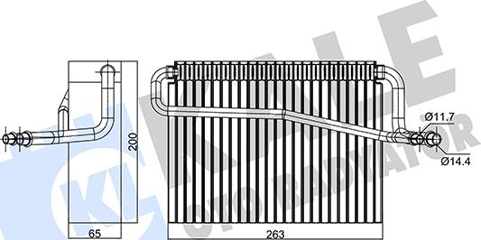 KALE OTO RADYATÖR 350140 - Evaporatör, Klima Sistemi parcadolu.com