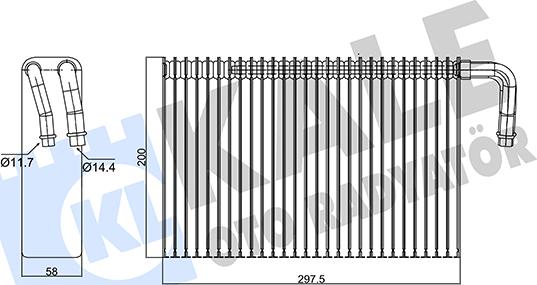 KALE OTO RADYATÖR 350105 - Evaporatör, Klima Sistemi parcadolu.com
