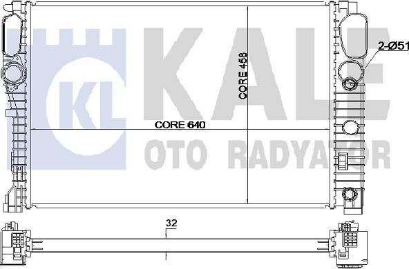 KALE OTO RADYATÖR 351900 - Motor Su Radyatörü parcadolu.com