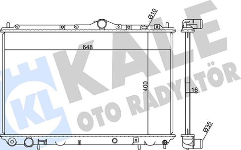 KALE OTO RADYATÖR 351925 - Motor Su Radyatörü parcadolu.com