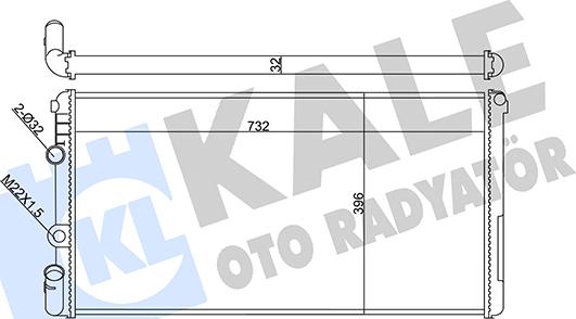 KALE OTO RADYATÖR 351020 - Motor Su Radyatörü parcadolu.com