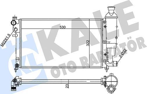 KALE OTO RADYATÖR 351845 - Motor Su Radyatörü parcadolu.com