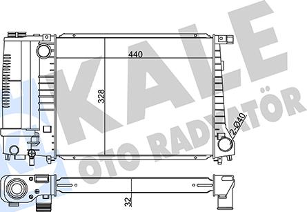 KALE OTO RADYATÖR 351865 - Motor Su Radyatörü parcadolu.com