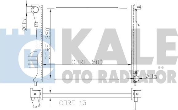 KALE OTO RADYATÖR 358500 - Motor Su Radyatörü parcadolu.com