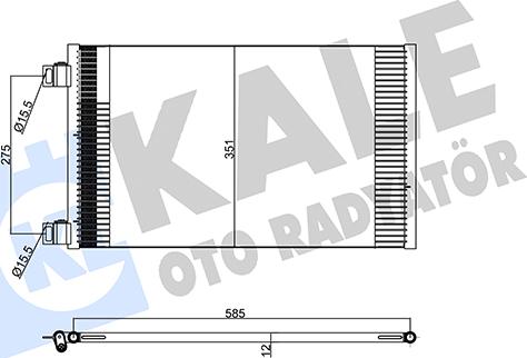 KALE OTO RADYATÖR 358220 - Klima Radyatörü / Kondansatör parcadolu.com