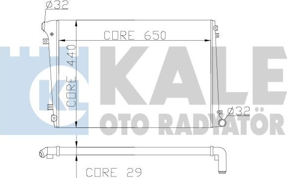 KALE OTO RADYATÖR 353600 - Motor Su Radyatörü parcadolu.com