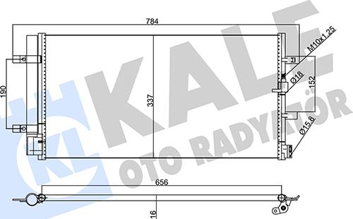 KALE OTO RADYATÖR 357770 - Klima Radyatörü / Kondansatör parcadolu.com