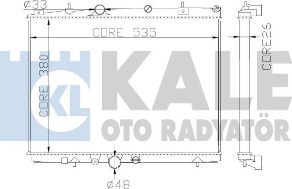KALE OTO RADYATÖR 364500 - Motor Su Radyatörü parcadolu.com