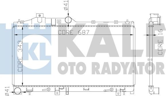 KALE OTO RADYATÖR 365000 - Motor Su Radyatörü parcadolu.com