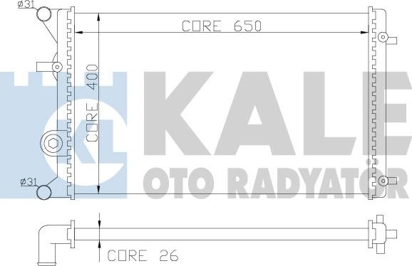 KALE OTO RADYATÖR 366400 - Motor Su Radyatörü parcadolu.com