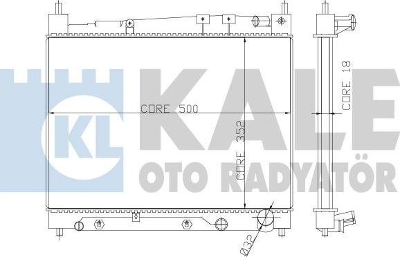 KALE OTO RADYATÖR 366000 - Motor Su Radyatörü parcadolu.com