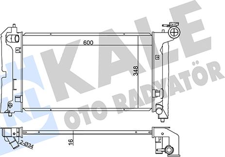 KALE OTO RADYATÖR 366200 - Motor Su Radyatörü parcadolu.com