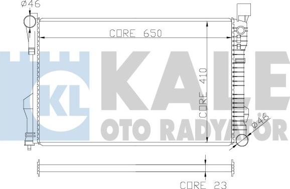 KALE OTO RADYATÖR 360600 - Motor Su Radyatörü parcadolu.com