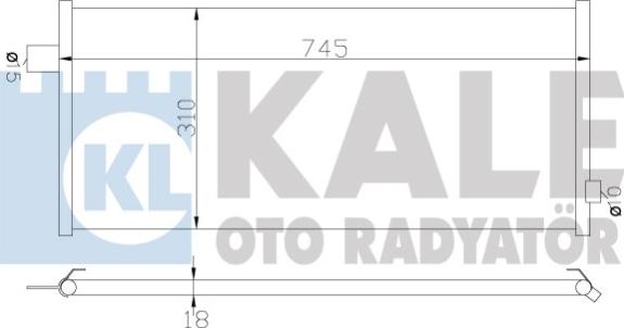 KALE OTO RADYATÖR 389700 - Klima Radyatörü / Kondansatör parcadolu.com