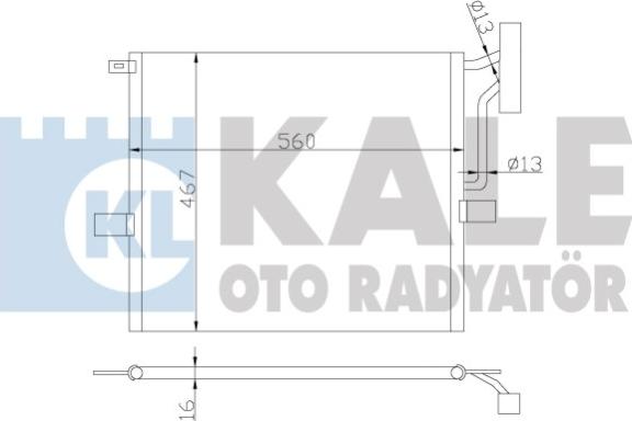 KALE OTO RADYATÖR 384800 - Klima Radyatörü / Kondansatör parcadolu.com