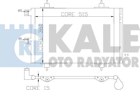 KALE OTO RADYATÖR 385600 - Klima Radyatörü / Kondansatör parcadolu.com