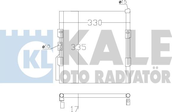 KALE OTO RADYATÖR 386800 - Klima Radyatörü / Kondansatör parcadolu.com