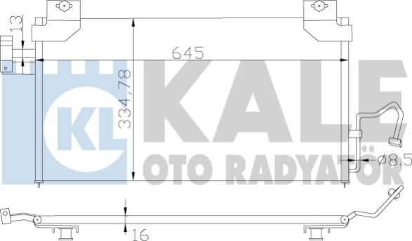 KALE OTO RADYATÖR 387100 - Klima Radyatörü / Kondansatör parcadolu.com