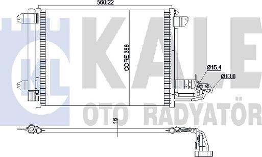 KALE OTO RADYATÖR 375400 - Klima Radyatörü / Kondansatör parcadolu.com