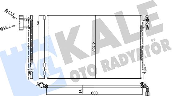 KALE OTO RADYATÖR 376600 - Klima Radyatörü / Kondansatör parcadolu.com