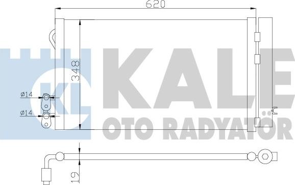 KALE OTO RADYATÖR 376700 - Klima Radyatörü / Kondansatör parcadolu.com