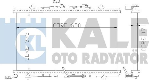 KALE OTO RADYATÖR 371300 - Motor Su Radyatörü parcadolu.com