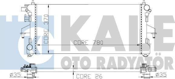KALE OTO RADYATÖR 285500 - Motor Su Radyatörü parcadolu.com