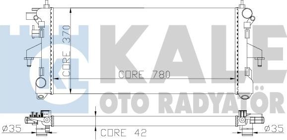 KALE OTO RADYATÖR 285600 - Motor Su Radyatörü parcadolu.com