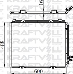 KRAFTVOLL GERMANY 08060069 - Klima Radyatörü / Kondansatör parcadolu.com