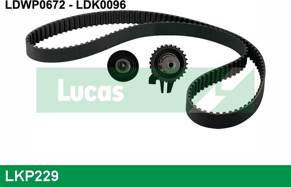 LUCAS LKP229 - Devirdaim + Triger Kayışı Seti parcadolu.com