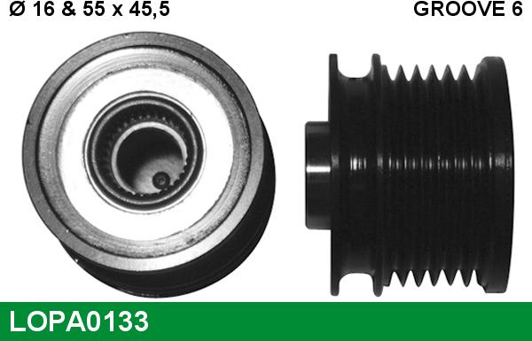 LUCAS LOPA0133 - Alternatör Kasnağı parcadolu.com