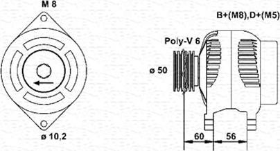 Magneti Marelli 943356554010 - Alternatör parcadolu.com