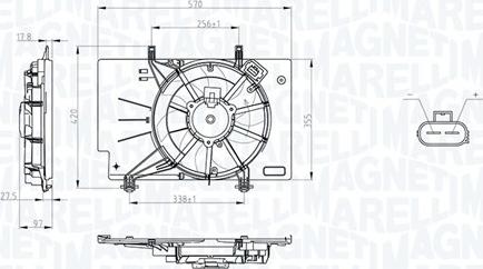 Magneti Marelli 069422734010 - Fan Motoru, Motor Soğutması parcadolu.com