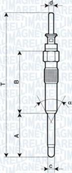 Magneti Marelli 060900420606 - Kızdırma Bujisi parcadolu.com