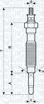 Magneti Marelli 060900050606 - Kızdırma Bujisi parcadolu.com