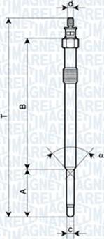 Magneti Marelli 060900070606 - Kızdırma Bujisi parcadolu.com