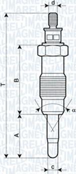 Magneti Marelli 060900700606 - Kızdırma Bujisi parcadolu.com