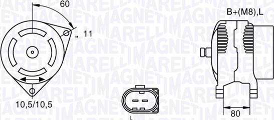Magneti Marelli 063533251220 - Alternatör parcadolu.com