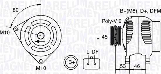 Magneti Marelli 063377300010 - Alternatör parcadolu.com