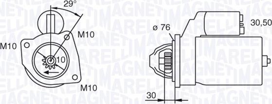 Magneti Marelli 063280010010 - Marş Dinamosu parcadolu.com