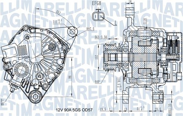 Magneti Marelli 063731938010 - Alternatör parcadolu.com