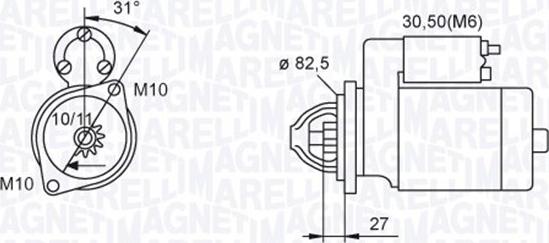 Magneti Marelli 063721044010 - Marş Dinamosu parcadolu.com