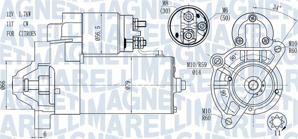 Magneti Marelli 063721177010 - Marş Dinamosu parcadolu.com