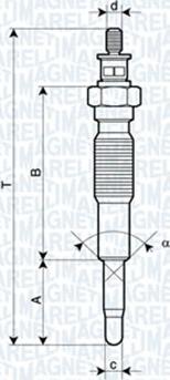 Magneti Marelli 062900094304 - Kızdırma Bujisi parcadolu.com