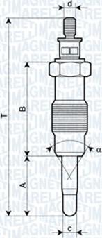 Magneti Marelli 062582804304 - Kızdırma Bujisi parcadolu.com