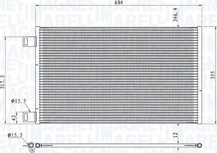 Magneti Marelli 350203860000 - Klima Radyatörü / Kondansatör parcadolu.com